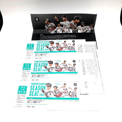 野球　2022 7月17日　巨人VS広島戦　チケット 野球チケット 巨人VS広島